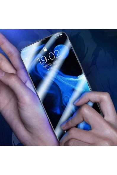 Iphone 13 Pro Max Uyumlu 9d Tam Kaplayan Parmak Izi Bırakmayan Ekran Koruyucu Film - 3