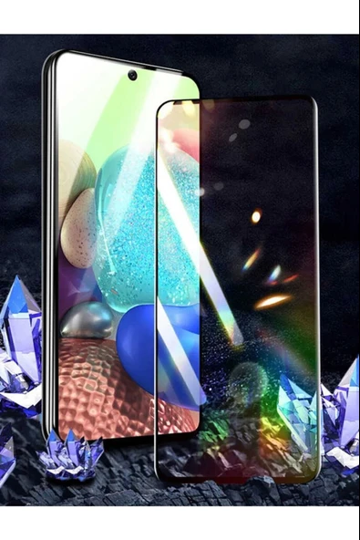 Samsung A72 Uyumlu 9d Tam Kaplayan Parmak Izi Bırakmayan Ekran Koruyucu Film - 4