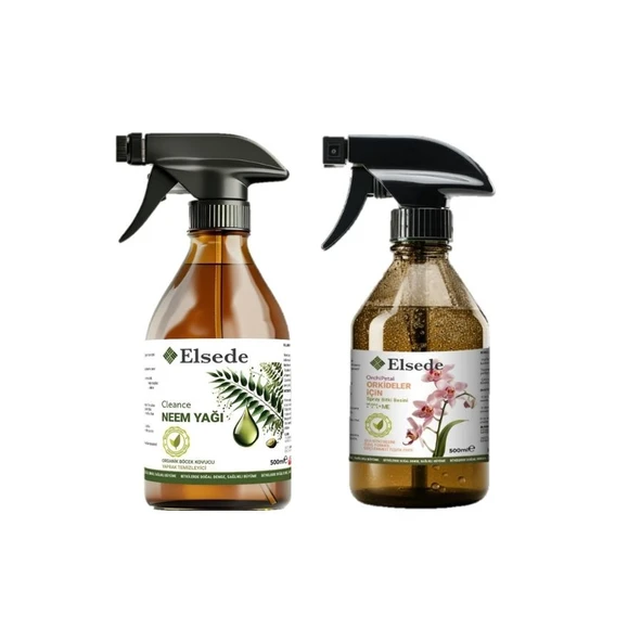 ELSEDE İkili Bakım Seti - Orchipetal Sprey Orkide Bitki Besini Ve Cleance Sprey Neem Yağı - Resim 2