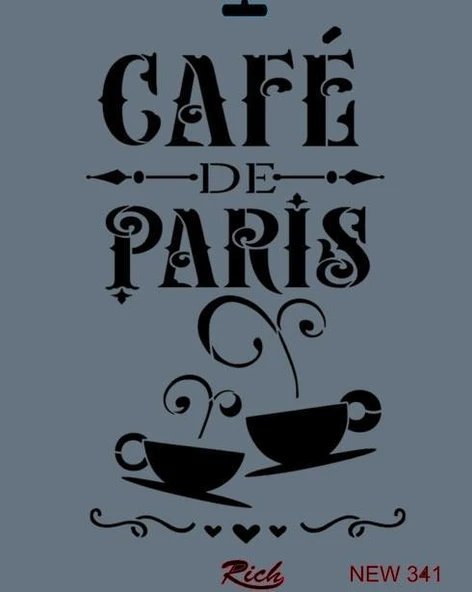 Rich New Seri N-341 Stencil 35x25 cm ürün görseli