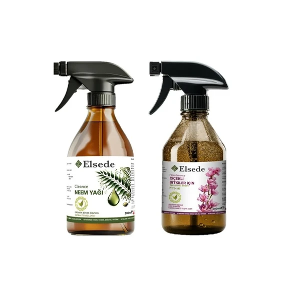 ELSEDE İkili Bakım Seti - Floraessence Sprey Çiçek Açtıran Bitki Besini Ve Cleance Sprey Neem Yağı - Resim 2