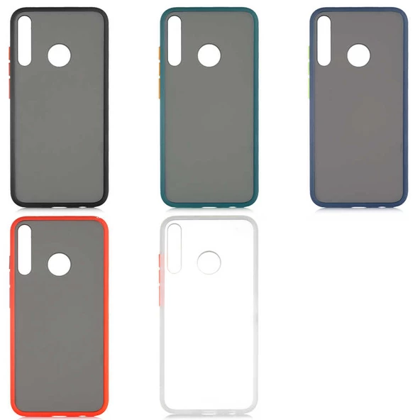 Huawei P40 Lite E Kılıf Zore Fri Mat Yüzey Renkli Kenar Kılıf - Resim 7