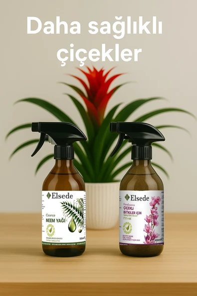 ELSEDE İkili Bakım Seti - Floraessence Sprey Çiçek Açtıran Bitki Besini Ve Cleance Sprey Neem Yağı ürün görseli