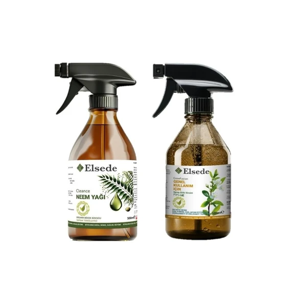 ELSEDE İkili Bakım Seti - Growfusion Sprey Genel Kullanım Bitki Besini Ve Cleance Sprey Neem Yağı - Resim 2