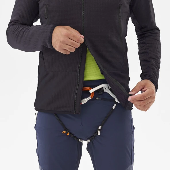 Millet FUSION GRID H Erkek Kapşonlu Polar Ceket Tam Fermuarlı  MIV9024 0247 - Resim 3