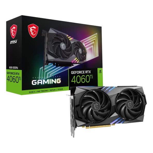 MSI Gaming GeForce RTX 4060 Ti 8GB GDDR6 128Bit HDMI/DP Ekran Kartı ürün görseli 1