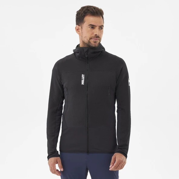 Millet FUSION GRID H Erkek Kapşonlu Polar Ceket Tam Fermuarlı  MIV9024 0247 - Resim 7