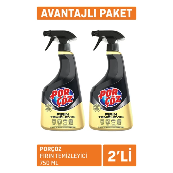 Porçöz Fırın Temizleyici 2x750 Ml - 1