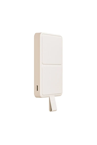 MagSafe 6000mAh BHR9074GL Manyetik Power Bank - Bej - 4