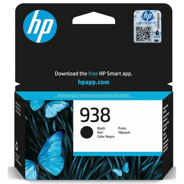 HP 938 4S6X8PE Siyah Kartuş