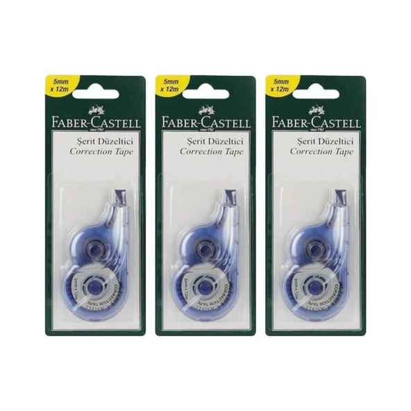 Faber Castell Şerit Düzeltici 5 Mm X 12 M ( 12 Adet )