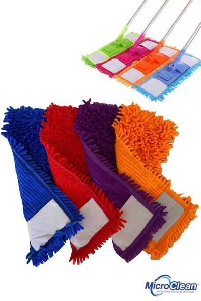 Missclean ( 2 Adet ) Mikrofiber Mop Yedek Bez Standart Tüm Modellere Uygun 40 Cm