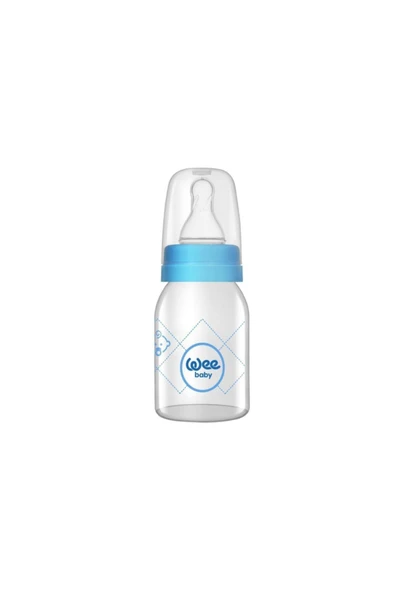 Wee Baby Boze Kiraz Uçlu Cam Biberon 125 Ml 877 Mavi - 4