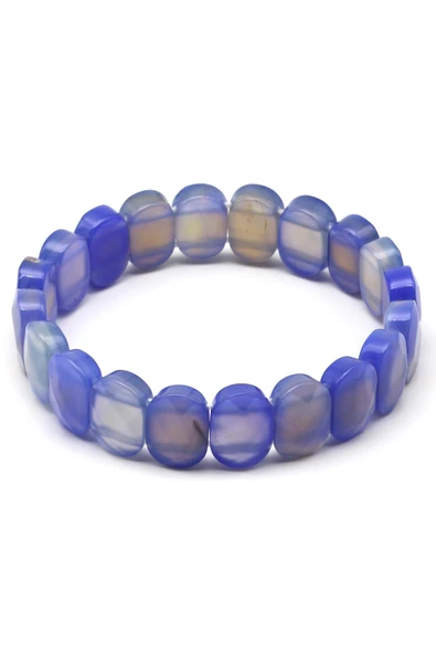 Akik Doğal Taş Bileklik 10 x 14 mm Özel Kesim - Resim 2