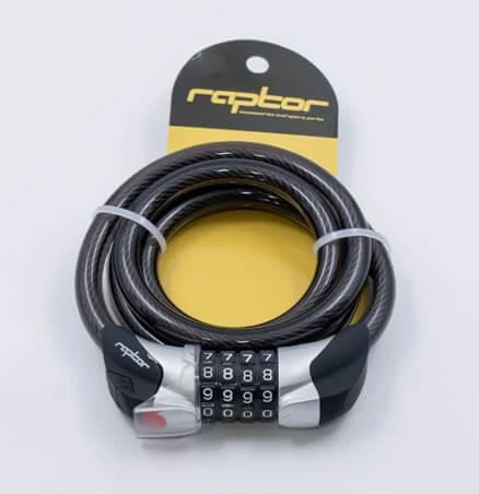 RAPTOR - Şifreli Spiral Kilit 12 X 120cm - Işıklı