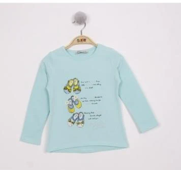 Toontoy Kız  Çocuk Tişört Ayakkabı Baskılı - 4