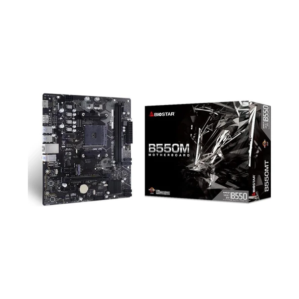 B550MT Ddr4 4400MHZ S+V+Gl Am4 Micro Atx Anakart