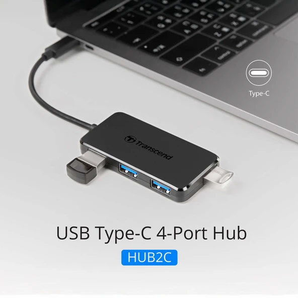 Transcend TS-HUB2C  USB-C Cihazlarınız İçin 4 Portlu USB 3.1 HUB - 2