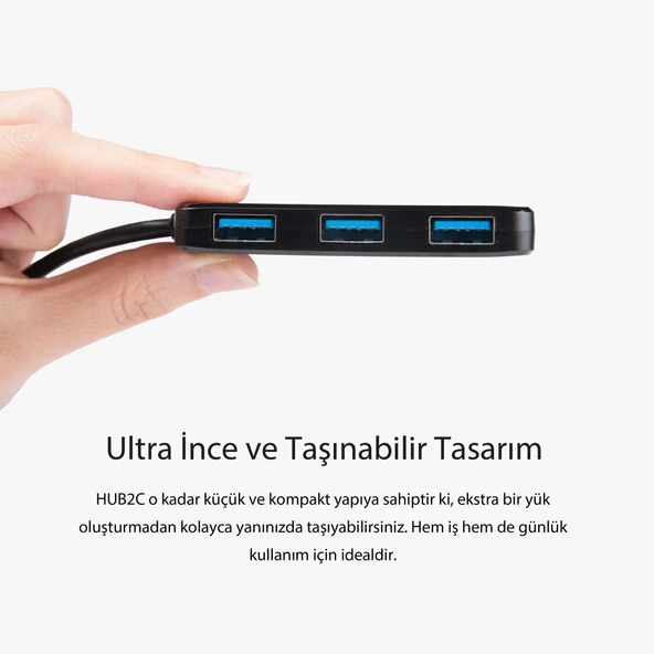 Transcend TS-HUB2C  USB-C Cihazlarınız İçin 4 Portlu USB 3.1 HUB - 6