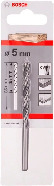 Bosch Ahşap Matkap Ucu 5x85 mm 2608596302 ürün görseli
