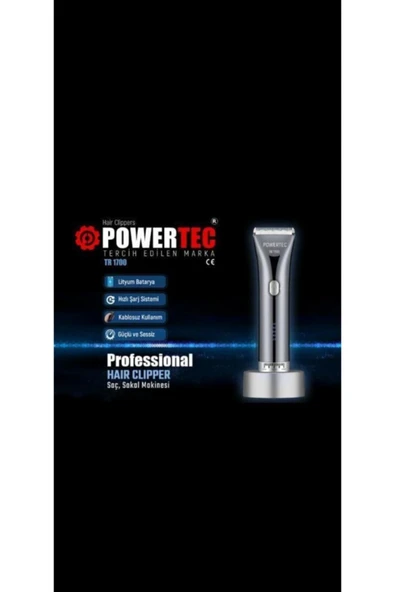 Powertec TR-1700 Pro Deluxe Saç Sakal Kesim Makinesi - 3