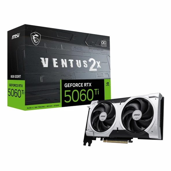 MSI Ventus 2X Plus GeForce RTX 5060 Ti OC 8GB GDDR7 128Bit HDMI/DP Ekran Kartı ürün görseli 1