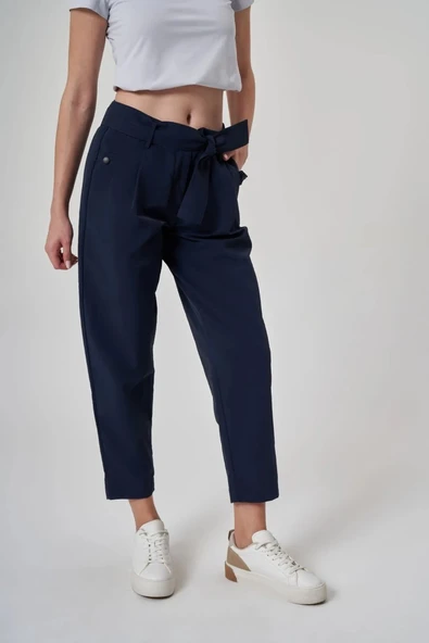 Exuma Kadın Lacivert Pantolon 1523067-LACİVERT - 3