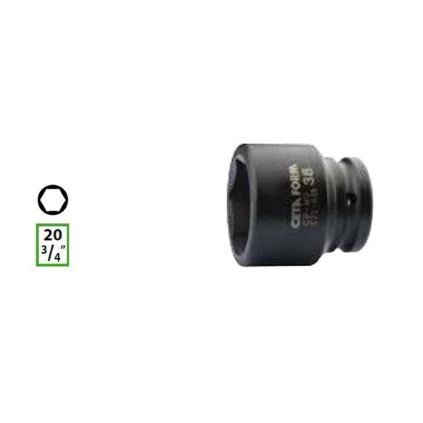 Ceta Form 3/4” 6 Köşe Havalı Lokma Anahtar 19mm - C72-H19 ürün görseli