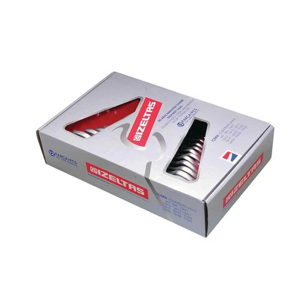 İzeltaş Çatal İki Ağız Anahtar Takımı(Kısa Boy) 12 Parça - İzeltaş 0100002112 - 2