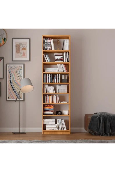 Asra Trend MDF Petra Kitaplık – Ayarlanabilir Raflar, Ev & Ofis Modern Dekoratif Kitaplık, K-05 - Resim 4