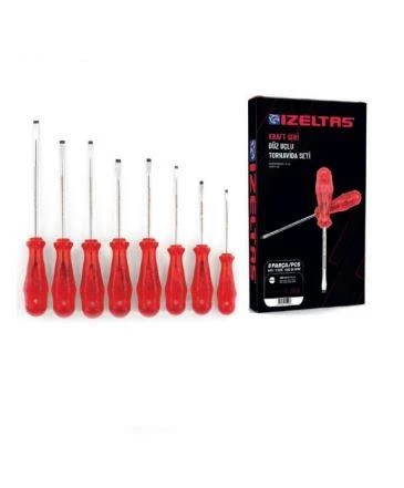 İzeltaş 7 Parça Kraft Seri Tornavida Seti - İzeltaş 4100008107