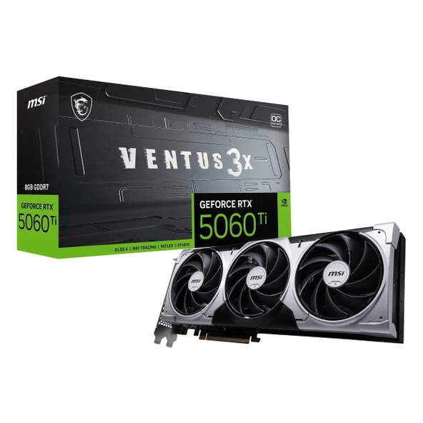 MSI Ventus 3X GeForce RTX 5060 Ti OC 8GB GDDR7 128Bit HDMI/DP Ekran Kartı