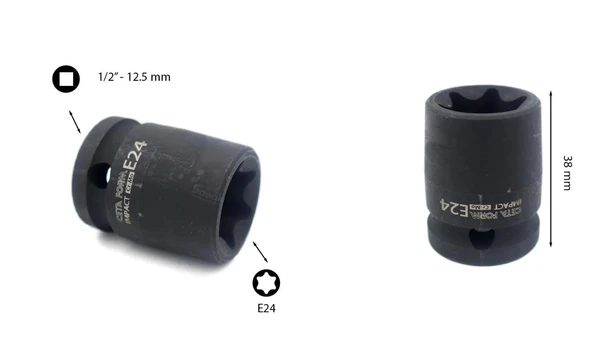 Ceta Form 1/2" Dış Torx Havalı Lokma - C66-E24 - 2
