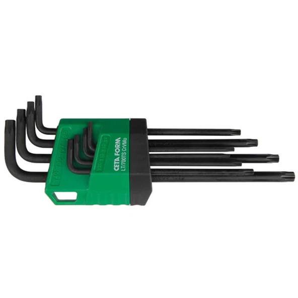 Ceta Form 8 Parça 5 Köşe Delikli Torx L Uzun Tip Anahtar Takımı - LT/700IPR ürün görseli