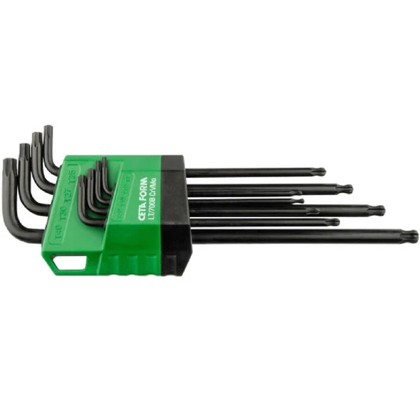 Ceta Form 8 Parça Topbaşlı Torx L Anahtar Takımı(Uzun) - LT/700B ürün görseli