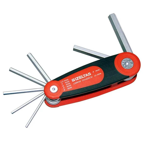 İzeltaş 7'li Kaset Allen Anahtar Takımı(1,5-6mm) - İzeltaş 4912000007 ürün görseli