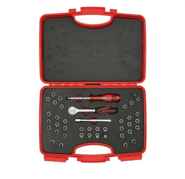 İzeltaş 42 Parça 1/4"Bits Uçlu Lokma Takımı - İzeltaş 1107001042 ürün görseli