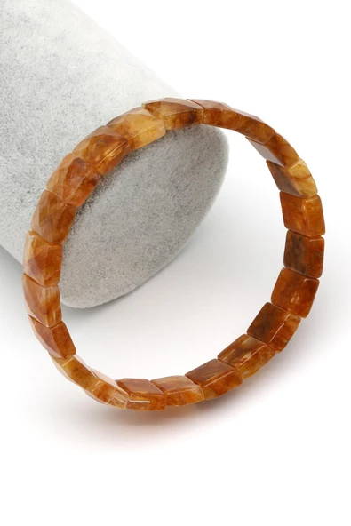 Sarı Kuvars Doğal Taş Bileklik 9 x 12 mm Özel Kesim ürün görseli