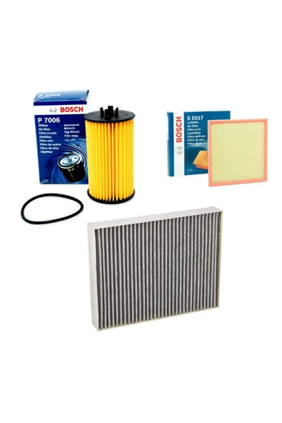 Bosch Filtre Bakım Seti Opel Astra J 1.4 Turbo 2010+ Benzinli Hava + Yağ F. + Polen Sardes ürün görseli
