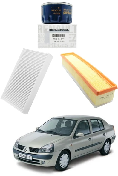 NKS FİLTRE Renault Clio 1.2 8v Benzinli Bakım Ve Filtre Seti ürün görseli
