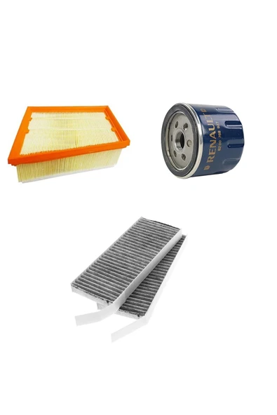 MAİS Renault Latitude 1.5 Dci Filtre Bakım Seti 110 Bg Model 2011-2019 [karbon 3lü] ürün görseli