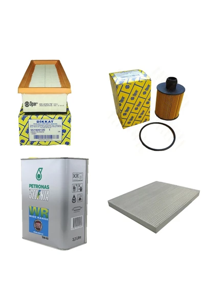 Parça Par Fiat Grande Uyumlu Punto Filtre Yağ Bakım Seti 1.3 Jtd 2010-2012 [83 Beygir Parcapar6161a] ürün görseli
