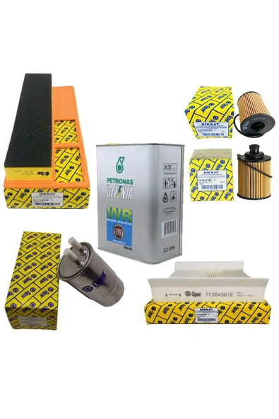 OPAR Fiat Linea/fiorino/doblo 1.3 Mjt Euro 4 Bakım Seti Filtre Seti+selenia 5w30 3.2 Orjınal Motor Y ürün görseli