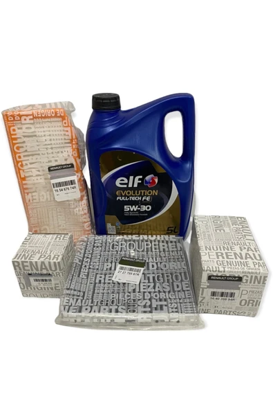 ELF Clio 1.4/1.5 Fitre Seti Mais + Evolutıon Fultech Fe 5w30 5lt Dpf Li 2022 Model Yeni Ambalaj Hedi ürün görseli