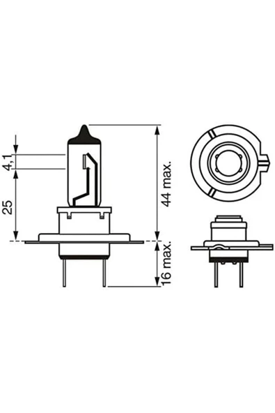 Bosch 12V H7 AMPUL PURE LİGHT ÇİFTLİ FAR AMPULU - 3