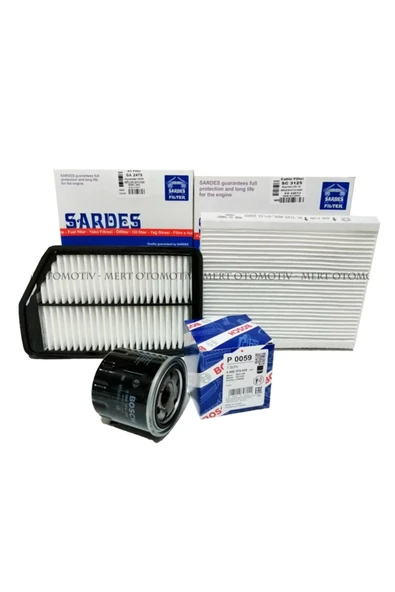 Sardes Kia Cerato 1.6 Mpı Benzinli Filtre Bakım Seti (2013-2017) ürün görseli