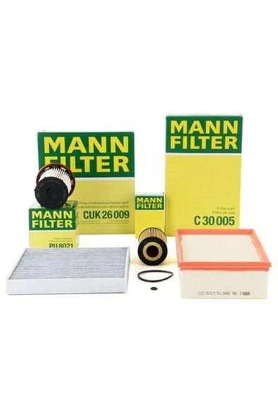 MANN Volkswagen Tiguan 2016 Model Sonrası uyumlu 1.6 TDI Periyodik Bakım Seti Mann Marka ürün görseli 1