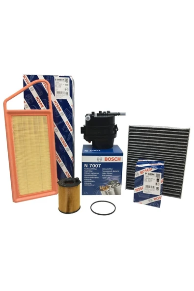 Bosch Ford Fiesta 2002-2009 1.4 Tdci Dizel Filtre Bakım Seti ürün görseli