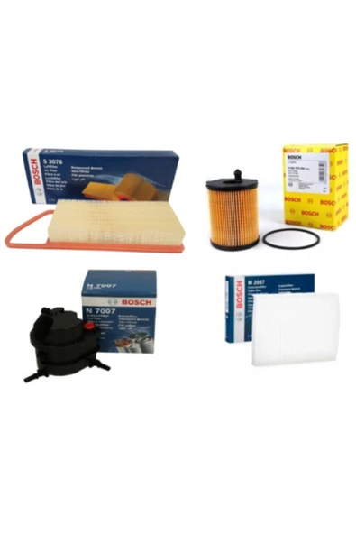 Bosch Ford Fiesta 1.4 Tdcı Dizel Filtre Bakım Seti 2003-2013 ürün görseli