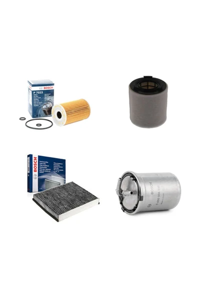 Bosch Filtre Bakım Seti Volkswagen Polo 1.6 Tdı 2010+ Dizel Hava + Yağ F. + Yakıt F. + Polen Sardes ürün görseli